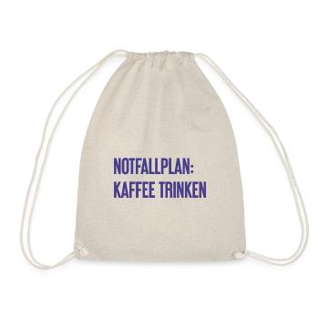 Kaffee-Notfallplan - Turnbeutel - Natur - Vorne