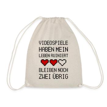 Videospiele haben mein Leben ruiniert - Turnbeutel - Natur - Vorne