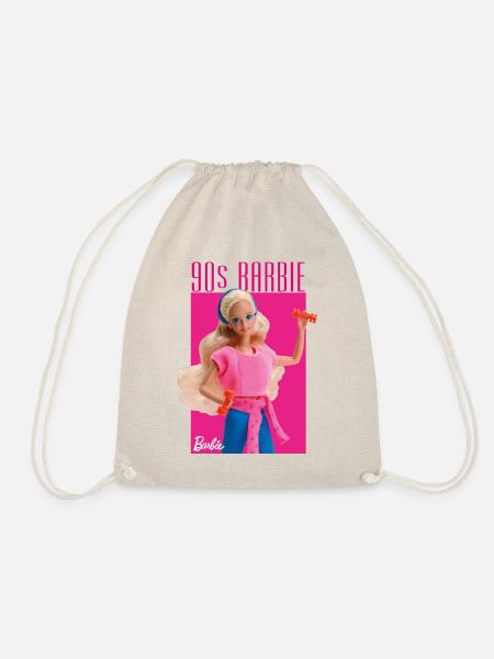 Barbie Porträt Charakter 90er Barbie 90er Jahre - Turnbeutel - Natur