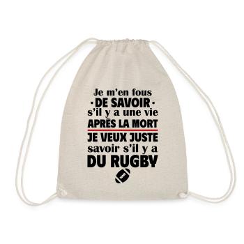 Je veux juste savoir si rugby,cadeau de noël - Sac de sport léger - nature - Devant