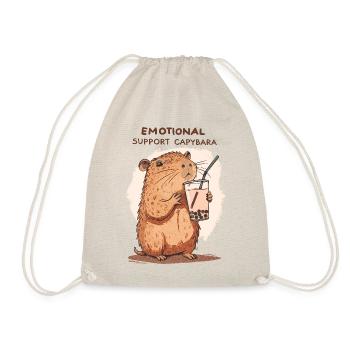 Emotional support Capybara - Turnbeutel - Natur - Vorne