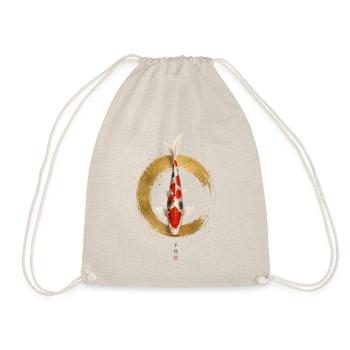 Eleganter Koi – Japanisches Zen Design - Turnbeutel - Natur - Vorne
