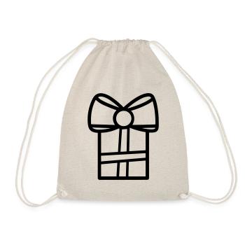 Kleine Geschenkbox - Turnbeutel - Natur - Vorne