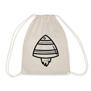 flying saucer - Drawstring Bag - nature - Front
