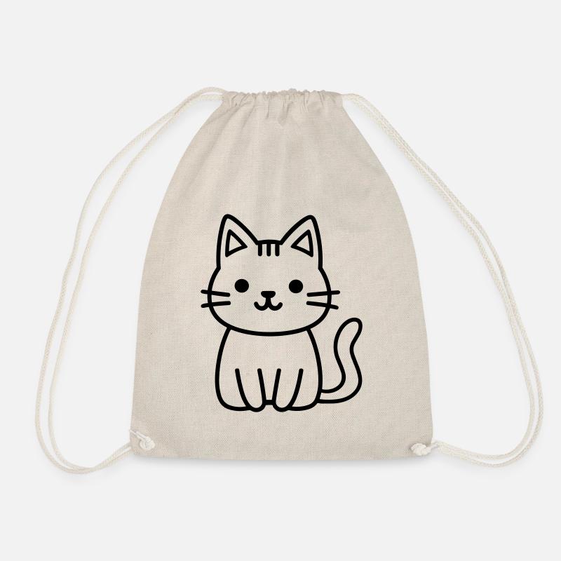 Katze - Turnbeutel - Natur