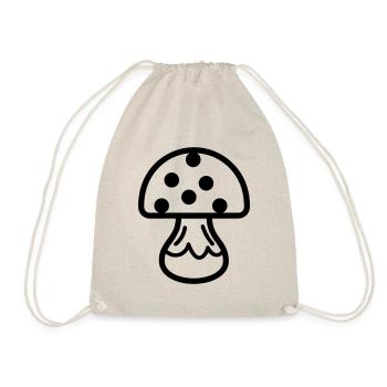 Mushroom - Drawstring Bag - nature - Front