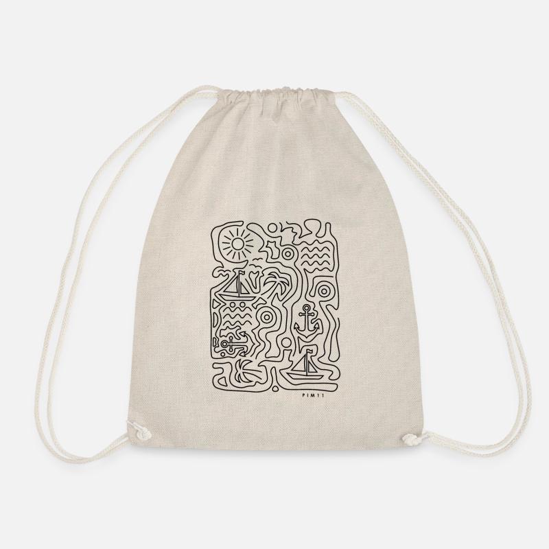 Summer vibes - Drawstring Bag - nature