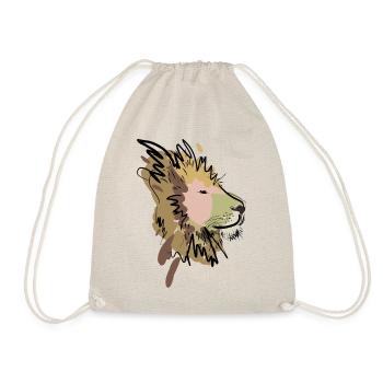 Lion - Drawstring Bag - nature - Front