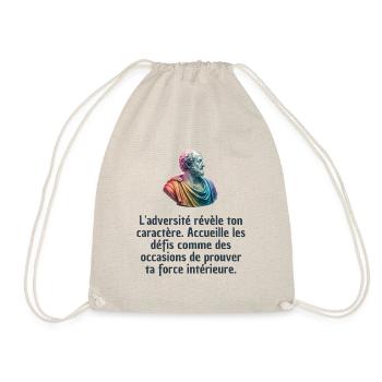 T-shirts Stoïcisme : L'inspiration à portée de soi - Sac de sport léger - nature - Devant