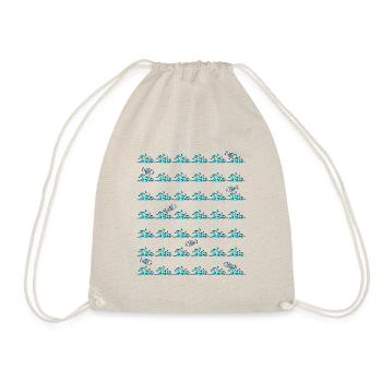 waves - Drawstring Bag - nature - Front