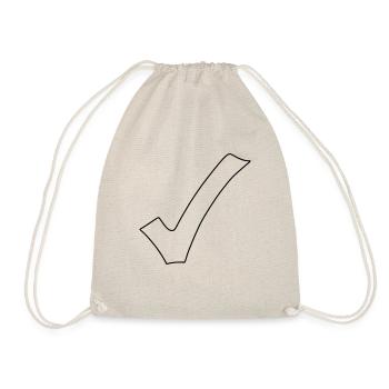 Crochet Emoji Esquisse Dessin Noir - Sac de sport léger - nature - Devant