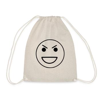 Le croquis emoji agace le noir - Sac de sport léger - nature - Devant