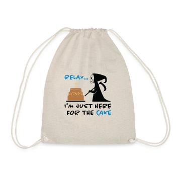 Funny design for a birthday! The death gift - Drawstring Bag - nature - Front