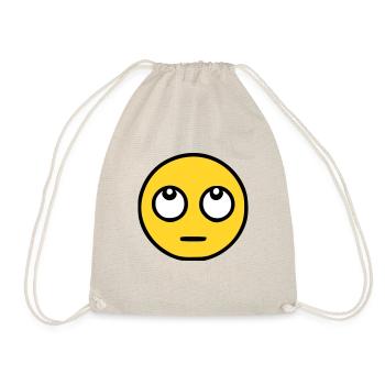 Emoji Eye Roll Sketch Color - Drawstring Bag - nature - Front