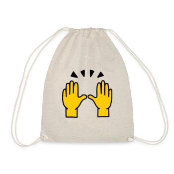 Emoji Success Célébrez sketch color - Sac de sport léger - nature - Devant