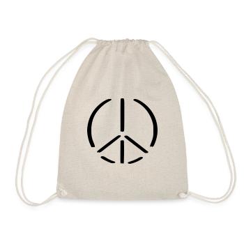 Signe de la Paix Dessin de la Paix Croquis noir - Sac de sport léger - nature - Devant