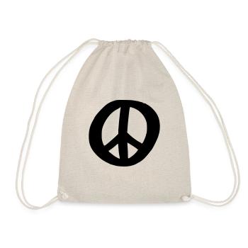 Signe de la Paix Dessin de la Paix Croquis noir - Sac de sport léger - nature - Devant