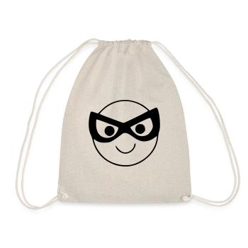 Emoji Sketch Mask noir - Sac de sport léger - nature - Devant