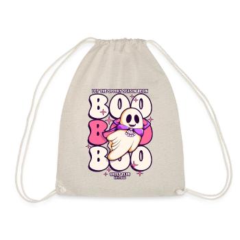 Boo Boo Boo Halloween Geist - Turnbeutel - Natur - Vorne