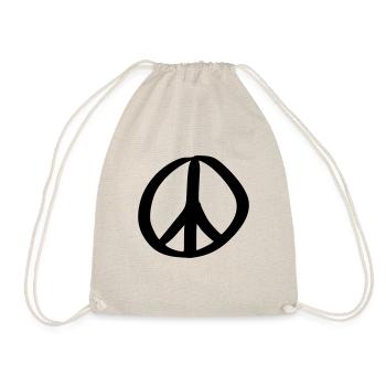 Signe de la Paix Dessin de la Paix Croquis noir - Sac de sport léger - nature - Devant