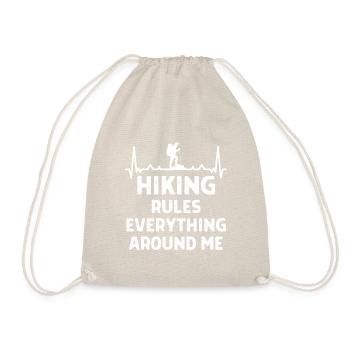 Klettern Kletterer Hiking Sprüche Geschenk - Turnbeutel - Natur - Vorne