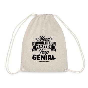 Merci d'avoir été un Maitre trop Génial - Sac de sport léger - nature - Devant