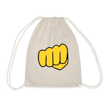Emoji Fist Sketch Couleur - Sac de sport léger - nature - Devant