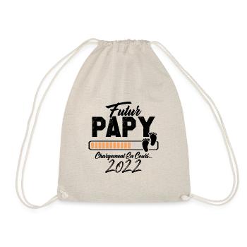 Futur Papy 2022 Annonce Grossesse - Sac de sport léger - nature - Devant