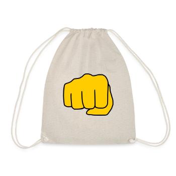 Emoji Fist Sketch Couleur - Sac de sport léger - nature - Devant