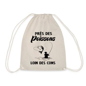 Près Des Poissons Loin Des Cons - Sac de sport léger - nature - Devant