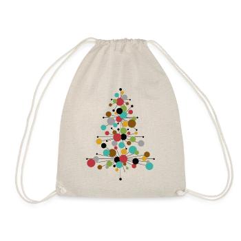 Merry Christmas Tree Mid century modern - Turnbeutel - Natur - Vorne