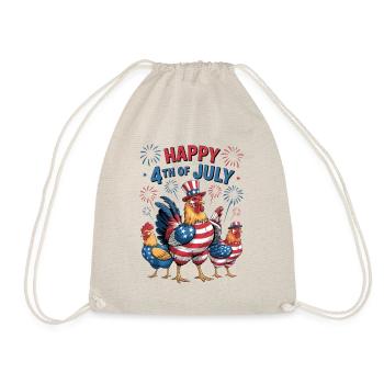Happy 4th of july - Drawstring Bag - nature - Front
