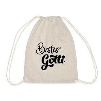 Bestes Gotti der Welt Schweiz Patentante Patin - Turnbeutel - Natur - Vorne