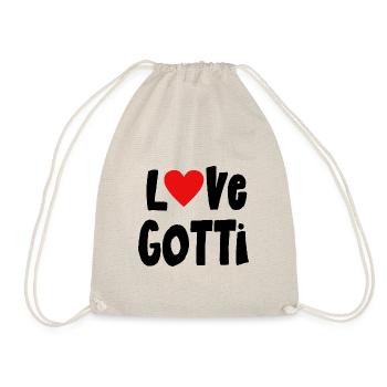Liebe meine Gotti Schweiz Patentante fragen Patin - Turnbeutel - Natur - Vorne
