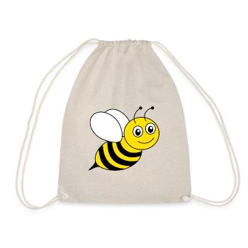 Happy Bee - Turnbeutel - Natur - Vorne