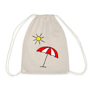 Soleil parasol vacances plage été chaud - Sac de sport léger - nature - Devant