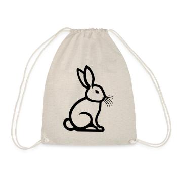 Osterhase Symbol Ostern - Turnbeutel - Natur - Vorne