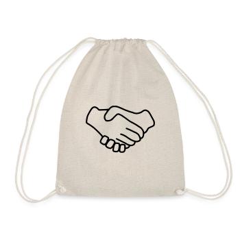 Emoji Main Donner Sketch Noir - Sac de sport léger - nature - Devant