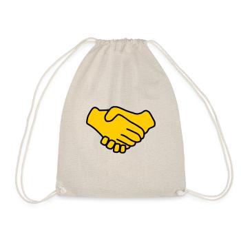 Emoji Main Donner la couleur sketch - Sac de sport léger - nature - Devant