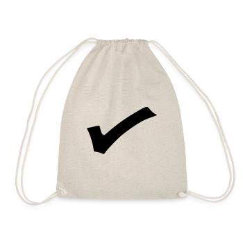 Crochet Emoji Esquisse Dessin Noir - Sac de sport léger - nature - Devant
