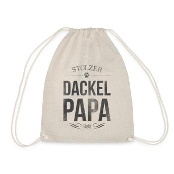 Stolzer Dackel-Papa - Turnbeutel - Natur - Vorne