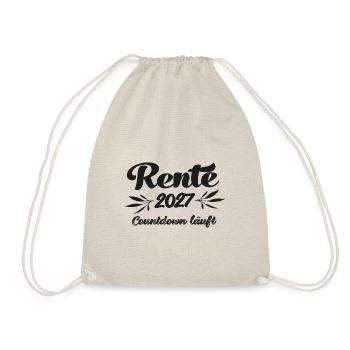 Rentner 2027 Countdown läuft Rente 2027 Ruhestand - Turnbeutel - Natur - Vorne