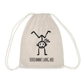 Kinderspiel Handstand - Verdammt lang her - Turnbeutel - Natur - Vorne