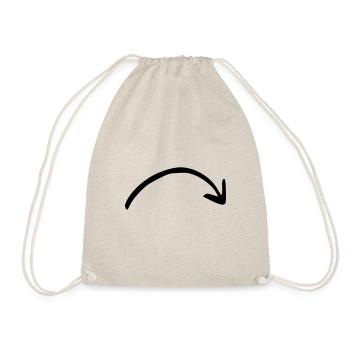 Flèche dessin croquis noir - Sac de sport léger - nature - Devant