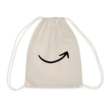 Arrow drawing sketch black - Drawstring Bag - nature - Front