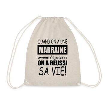 quand on a une marraine comme la mienne - Sac de sport léger - nature - Devant