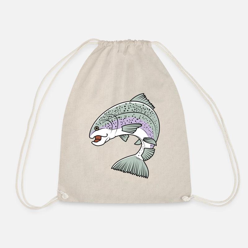 Rainbow trout - Drawstring Bag - nature