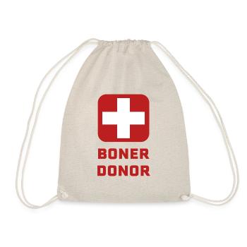 Funny Boner Donor Halloween Humor Gift - Drawstring Bag - nature - Front