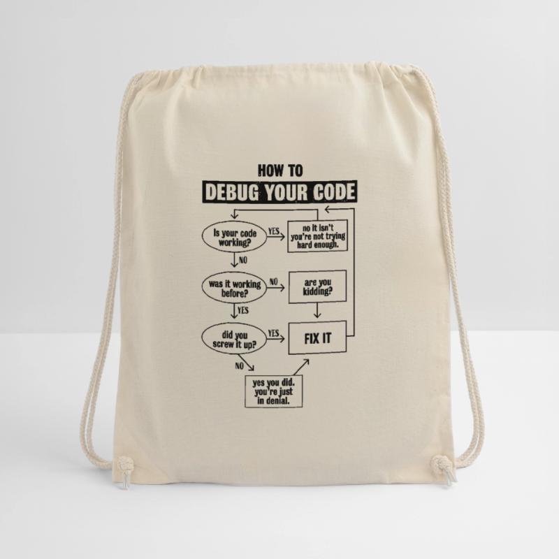 Codage de code de programmation Cadeau de débogage drôle Sac de sport léger