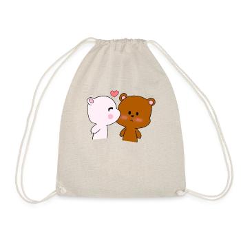 Bear Love - Bear - Best Friends - Partners - Drawstring Bag - nature - Front